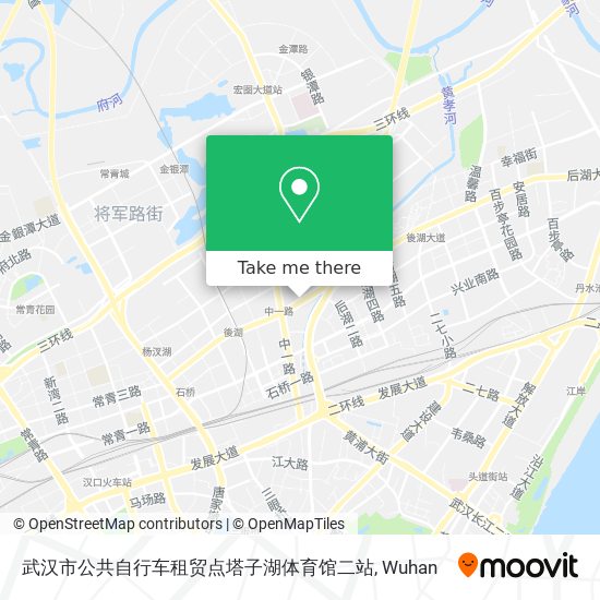 武汉市公共自行车租贸点塔子湖体育馆二站 map