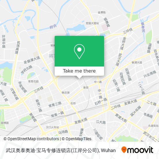 武汉奥泰奥迪·宝马专修连锁店(江岸分公司) map