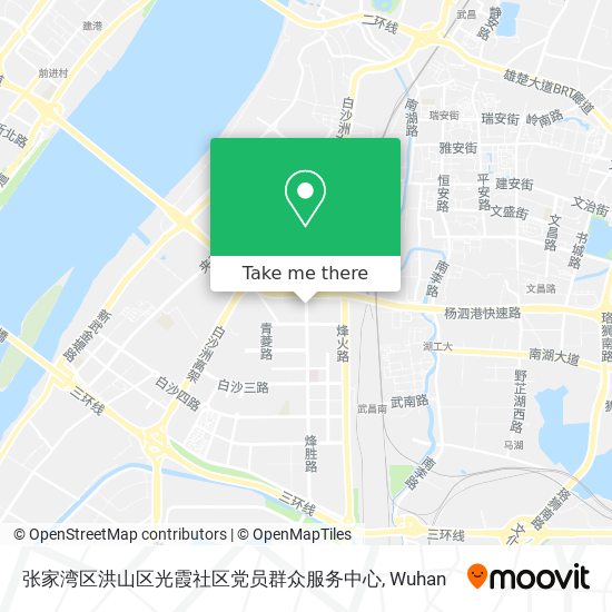 张家湾区洪山区光霞社区党员群众服务中心 map