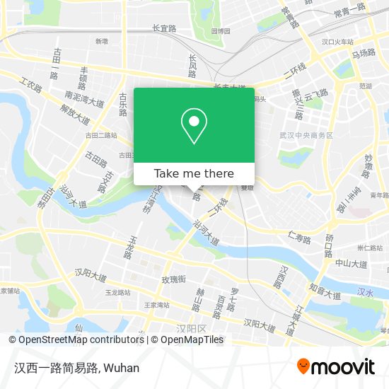 汉西一路简易路 map
