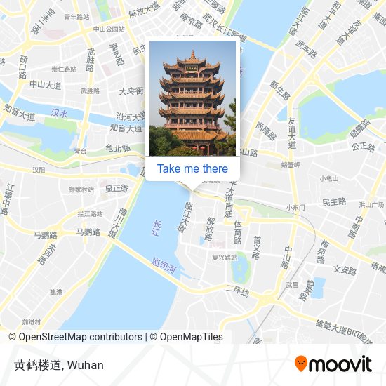 黄鹤楼道 map