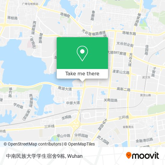 中南民族大学学生宿舍9栋 map