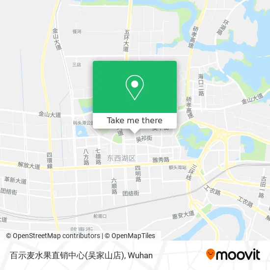 百示麦水果直销中心(吴家山店) map