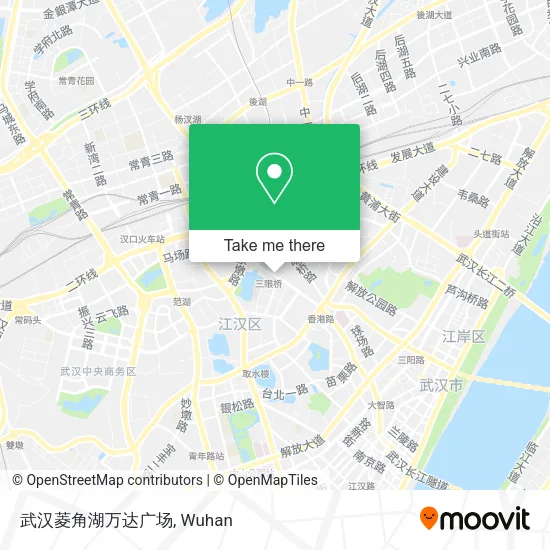 武汉菱角湖万达广场 map