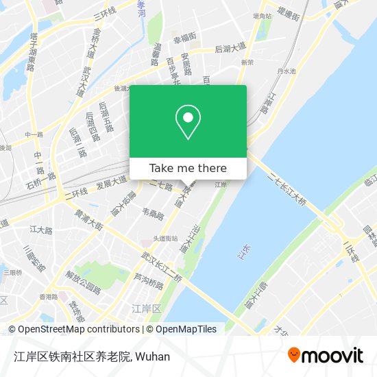 江岸区铁南社区养老院 map