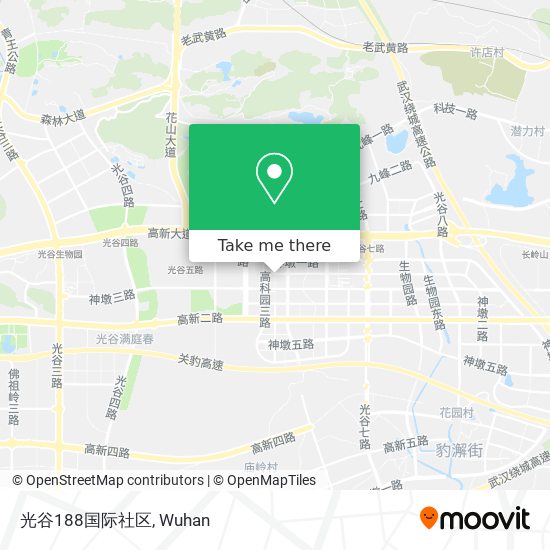 光谷188国际社区 map