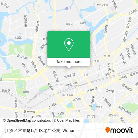 江汉区常青是玩社区老年公寓 map