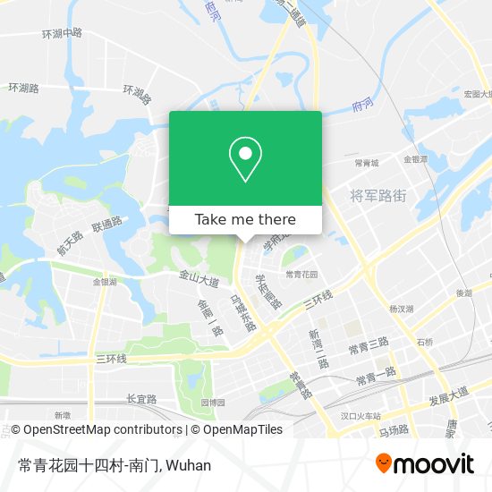 常青花园十四村-南门 map