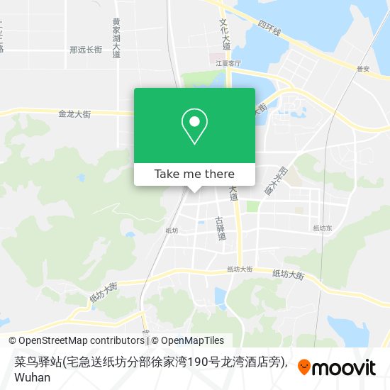 菜鸟驿站(宅急送纸坊分部徐家湾190号龙湾酒店旁) map