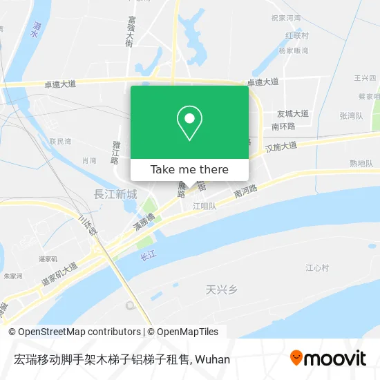 宏瑞移动脚手架木梯子铝梯子租售 map