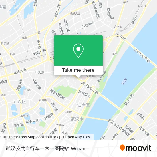 武汉公共自行车一六一医院站 map