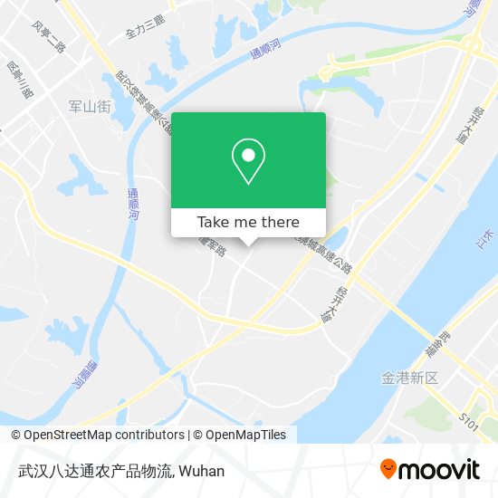 武汉八达通农产品物流 map