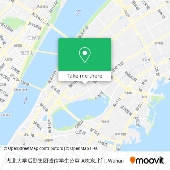湖北大学后勤集团诚信学生公寓-A栋东北门 map