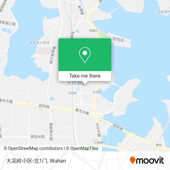 大花岭小区-北1门 map