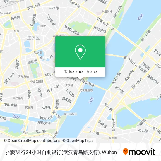 招商银行24小时自助银行(武汉青岛路支行) map