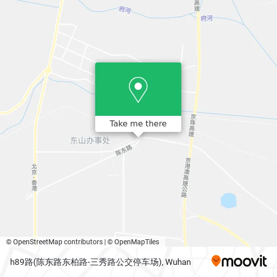 h89路(陈东路东柏路-三秀路公交停车场) map