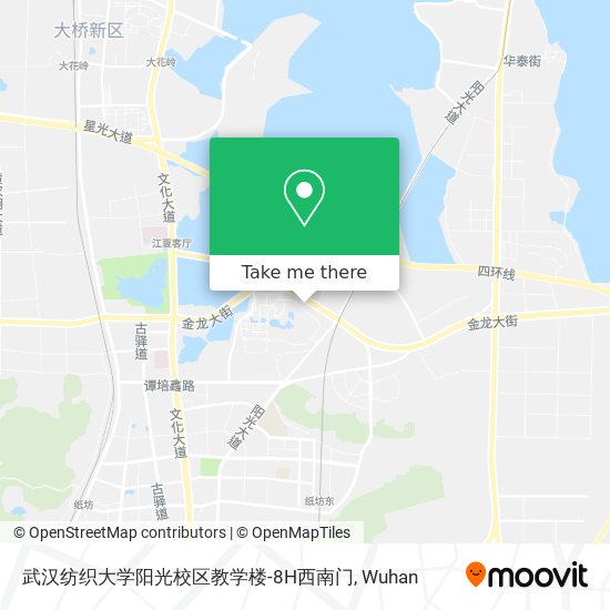 武汉纺织大学阳光校区教学楼-8H西南门 map