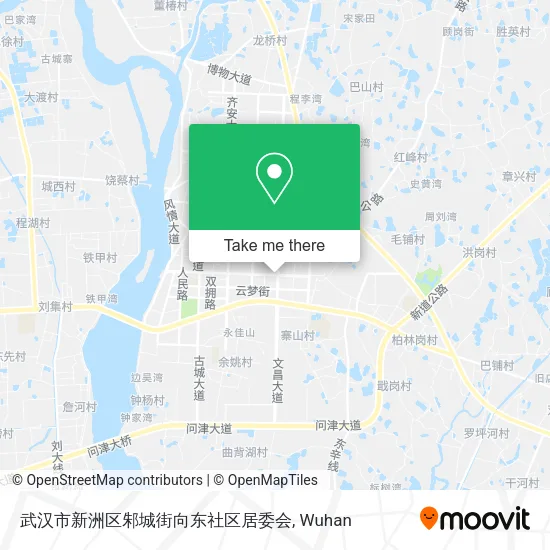 武汉市新洲区邾城街向东社区居委会 map