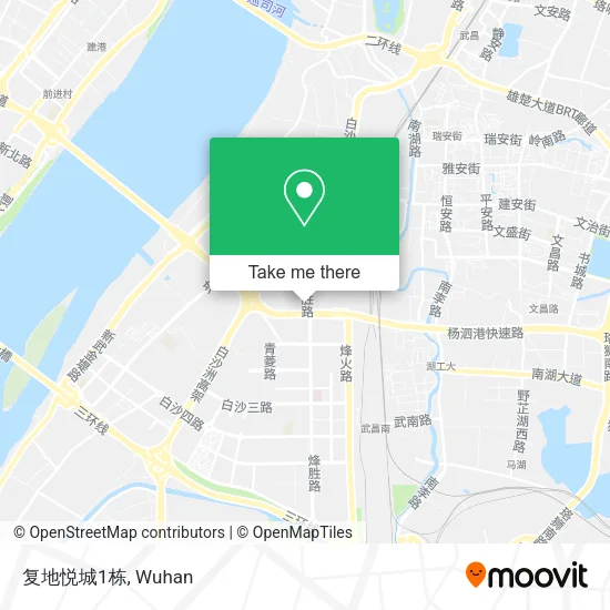复地悦城1栋 map