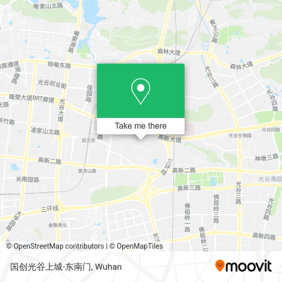 国创光谷上城-东南门 map