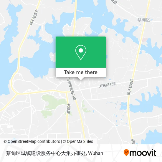 蔡甸区城镇建设服务中心大集办事处 map
