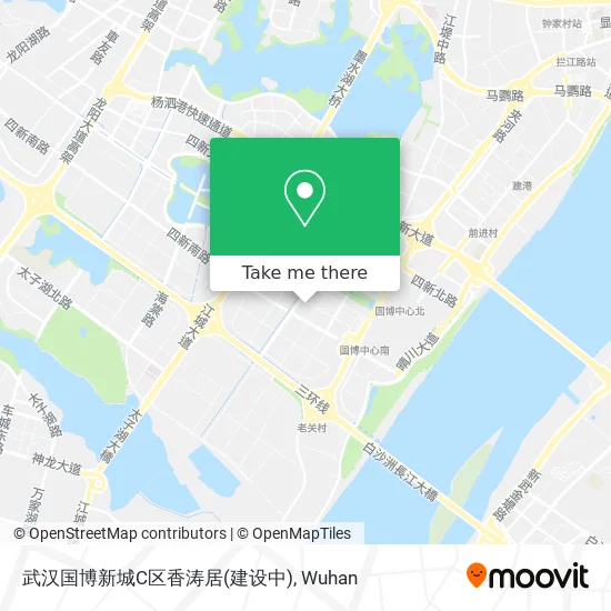 武汉国博新城C区香涛居(建设中) map