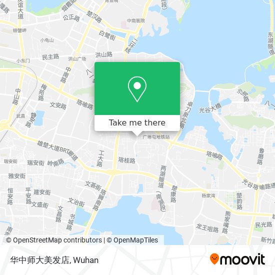华中师大美发店 map