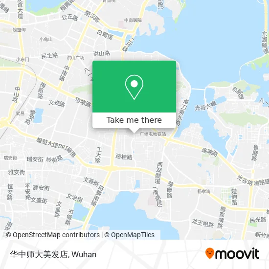 华中师大美发店 map