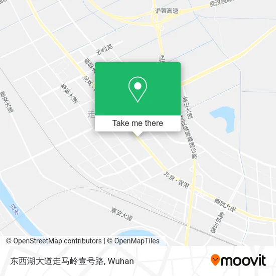 东西湖大道走马岭壹号路 map
