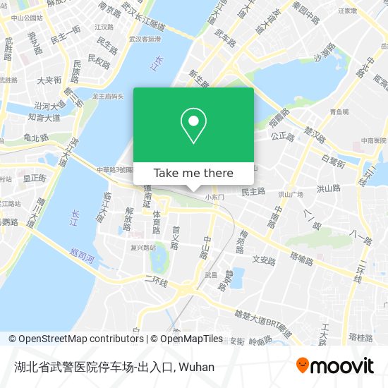 湖北省武警医院停车场-出入口 map