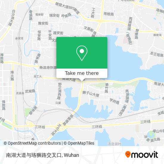 南湖大道与珞狮路交叉口 map