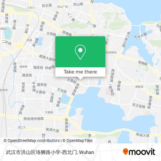 武汉市洪山区珞狮路小学-西北门 map