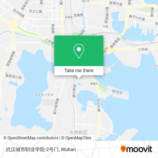 武汉城市职业学院-2号门 map