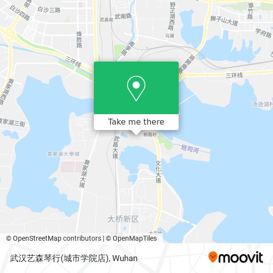 武汉艺森琴行(城市学院店) map