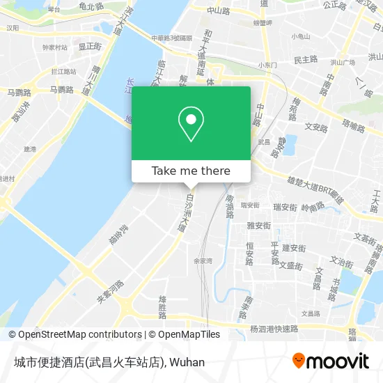 城市便捷酒店(武昌火车站店) map