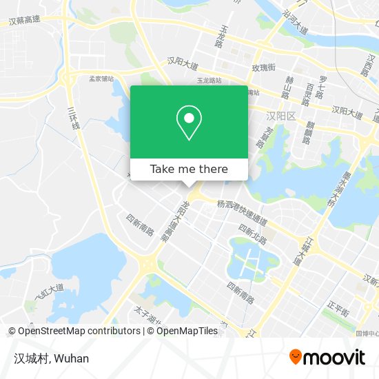 汉城村 map
