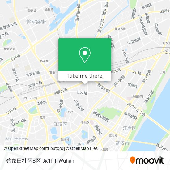 蔡家田社区B区-东1门 map