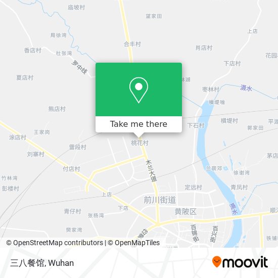 三八餐馆 map