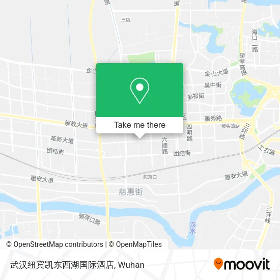 武汉纽宾凯东西湖国际酒店 map