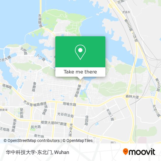 华中科技大学-东北门 map