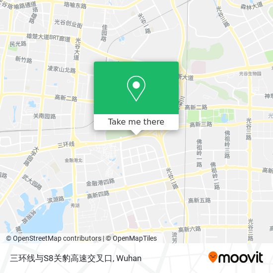 三环线与S8关豹高速交叉口 map