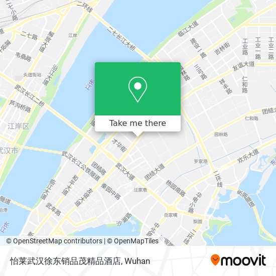 怡莱武汉徐东销品茂精品酒店 map
