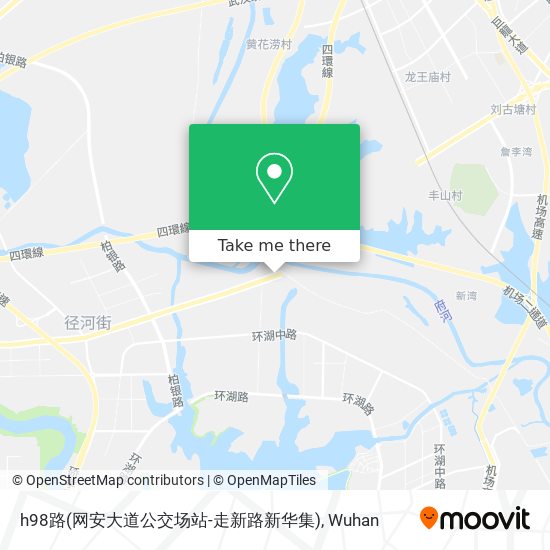 h98路(网安大道公交场站-走新路新华集) map