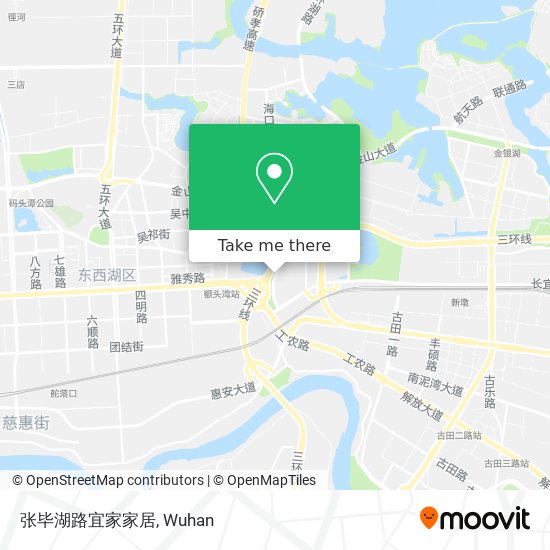 张毕湖路宜家家居 map