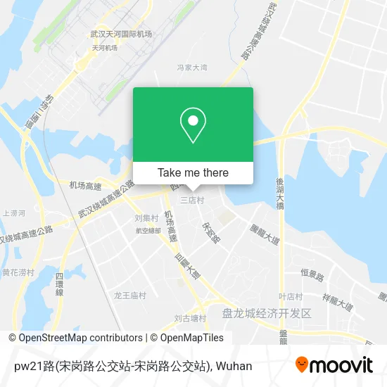 pw21路(宋岗路公交站-宋岗路公交站) map