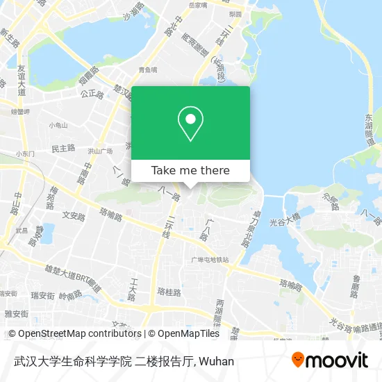 武汉大学生命科学学院 二楼报告厅 map