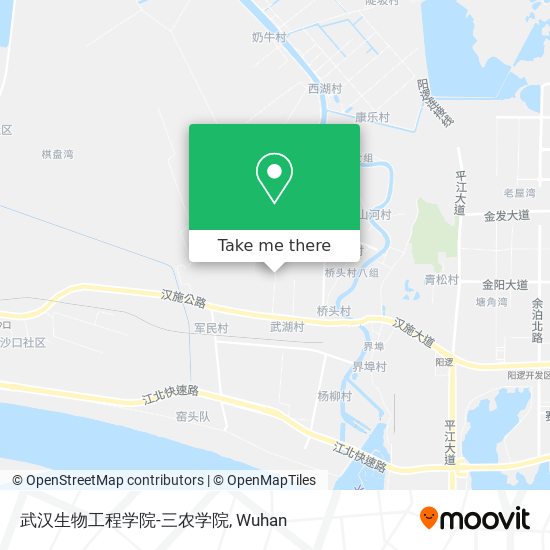 武汉生物工程学院-三农学院 map