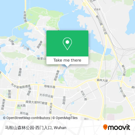 马鞍山森林公园-西门入口 map