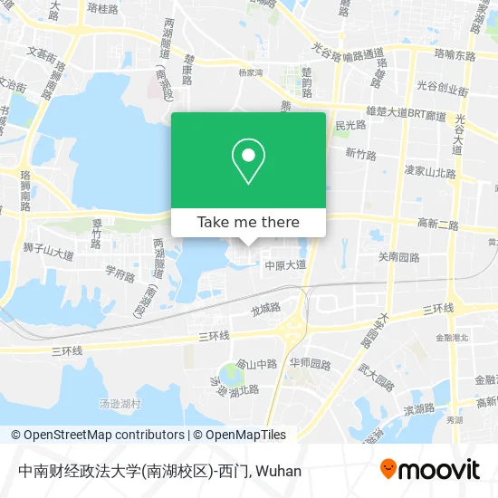 中南财经政法大学(南湖校区)-西门 map