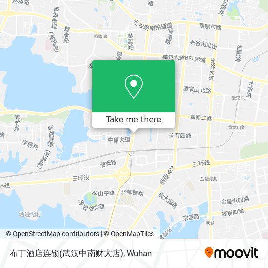 布丁酒店连锁(武汉中南财大店) map